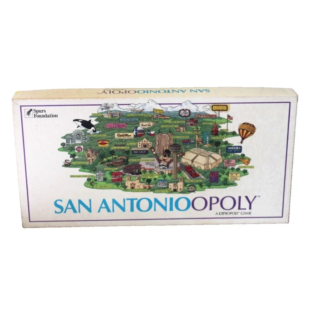 Vintage 1989 San Antonioopoly Board Game San Antonio TX Cityopoly Property